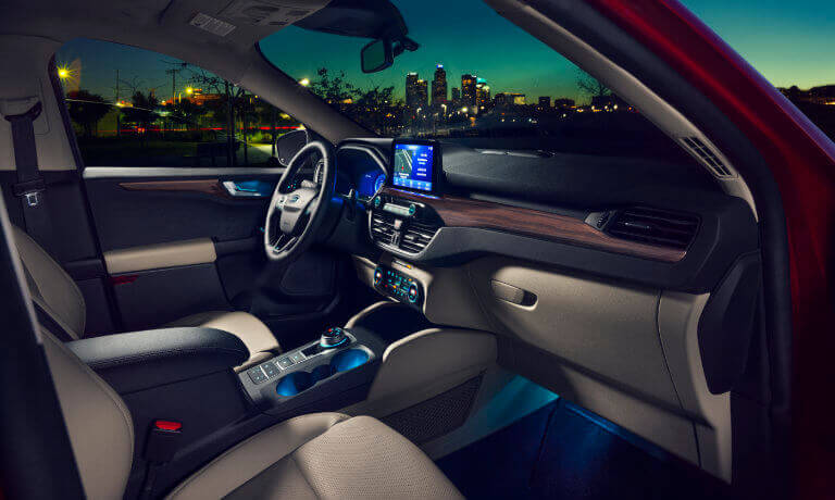 2022 Ford Escape Interior Front Night