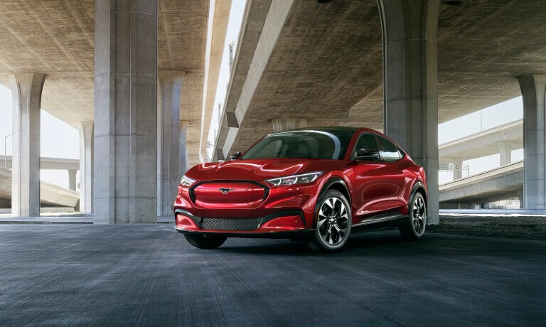 2024 Ford Mustang Mach-E Exterior Parked Beneath Highway