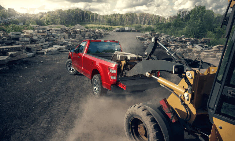 2023 Ford F-150 Exterior Rocks Loaded Into Bed