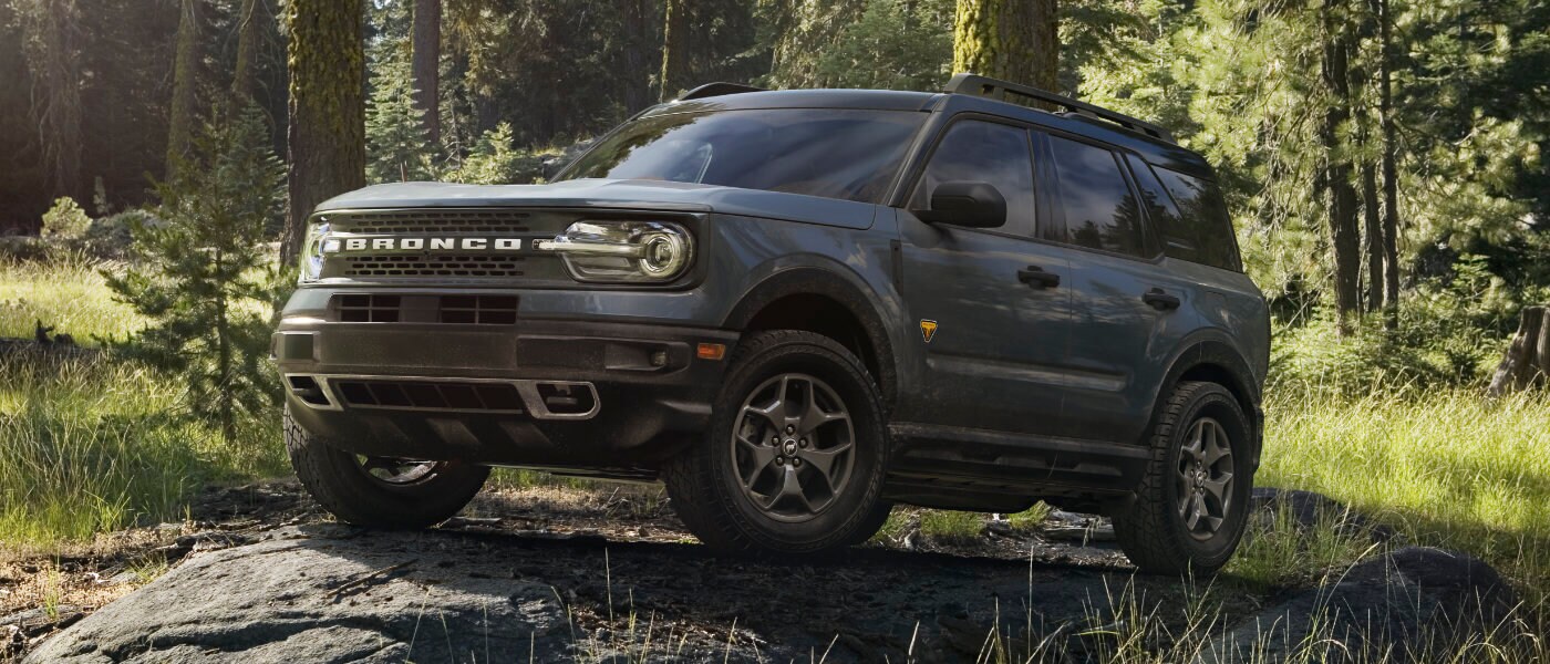 2024 Ford Bronco Sport Exterior Driving In Forest