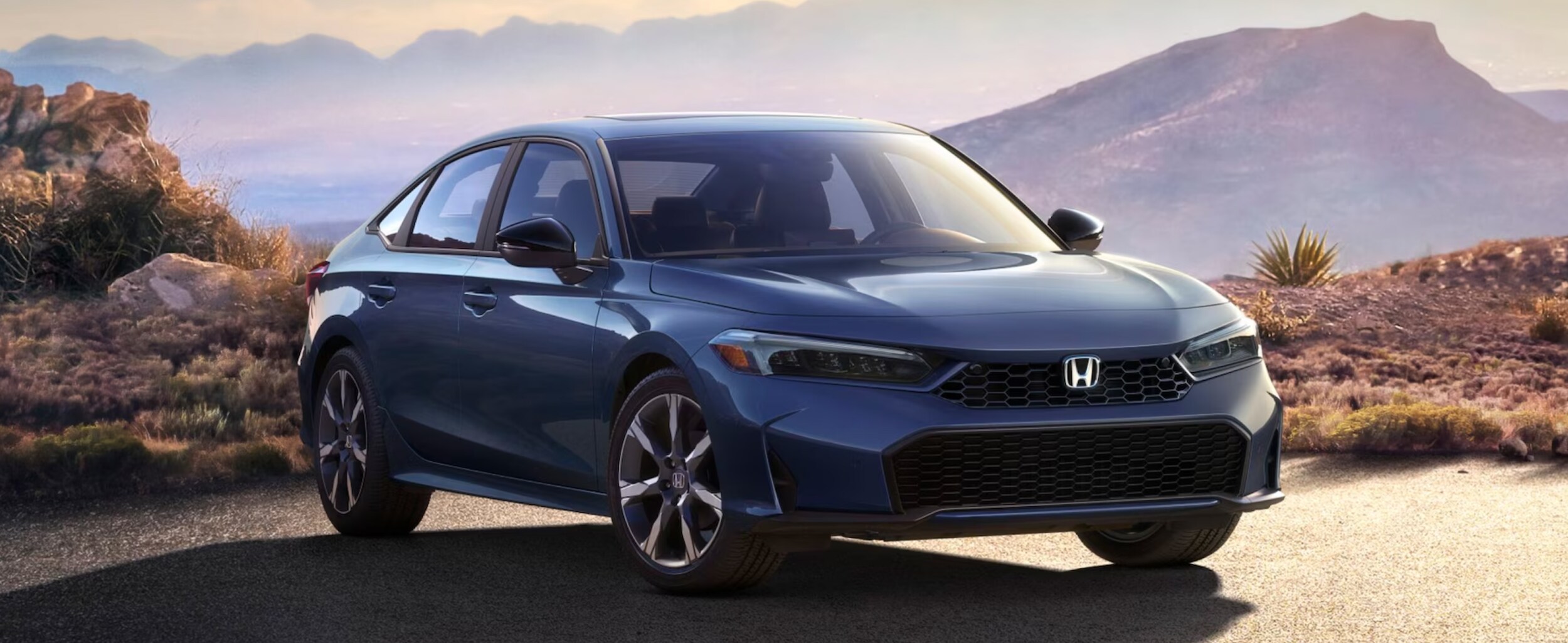 Front of blue 2026 Honda Civic for sale near Rusk, TX