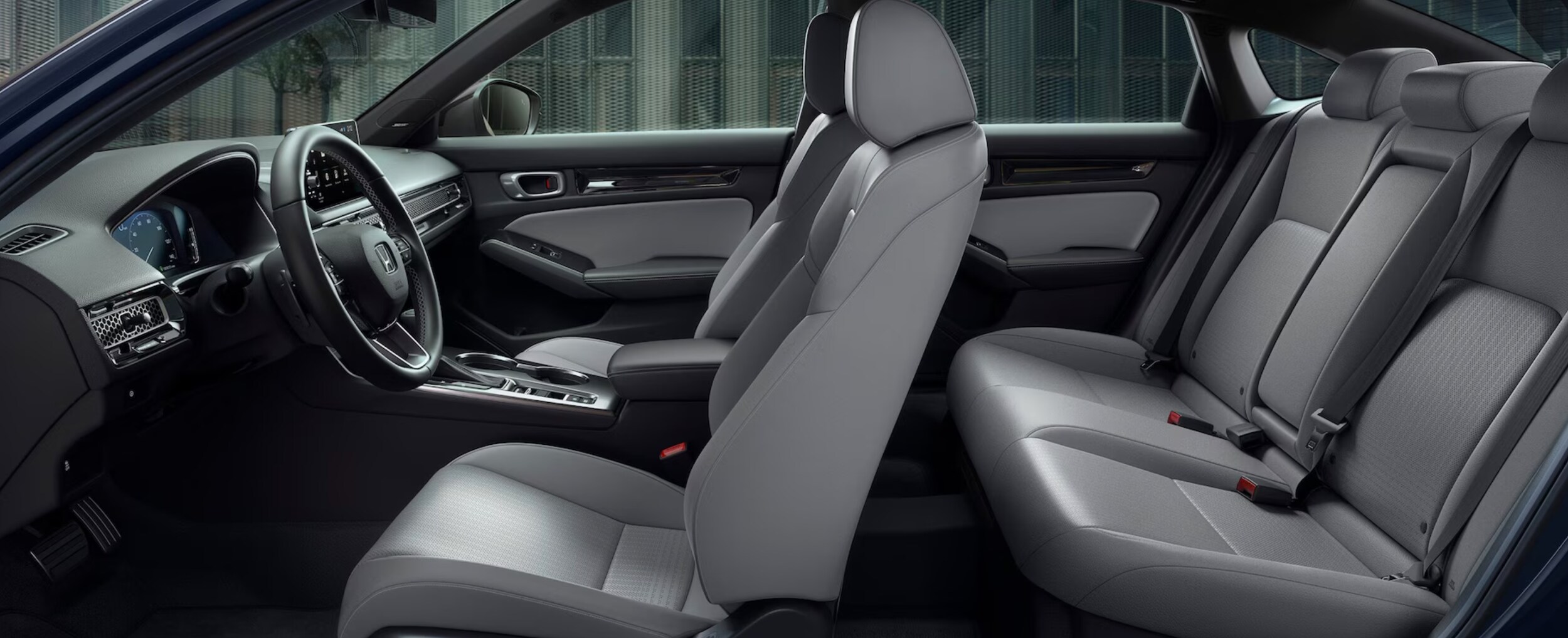 2026 Honda Civic Gray Leather Interior Seating - Nearby Nacogdoches, TX