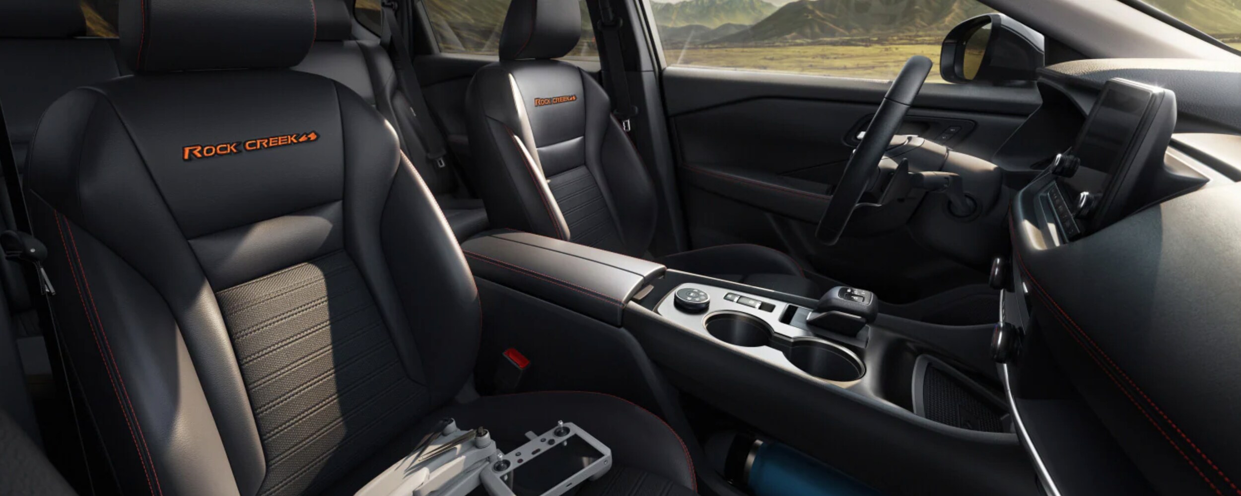 2025 Nissan Rogue interior with quilted leather for sale near Livingston, TX