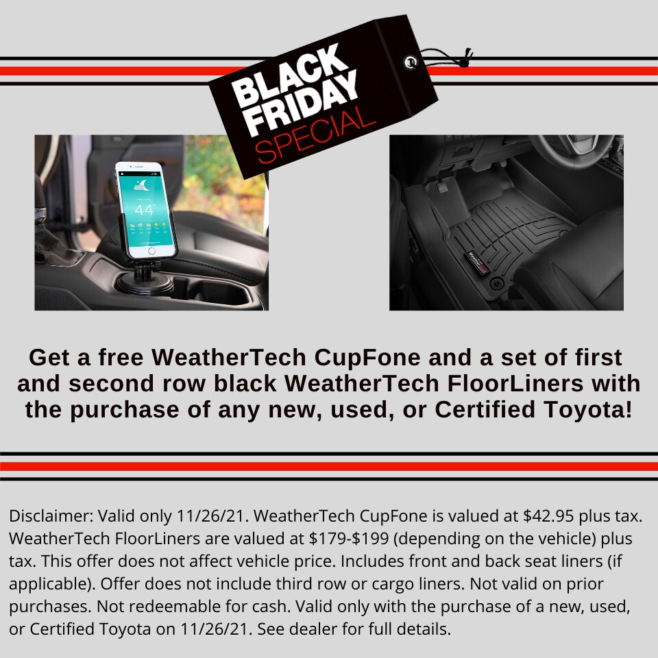 Get a free set of WeatherTech liners with the purchase of any new Toyota!.png