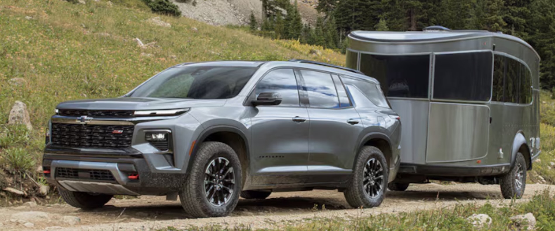 2026 Chevrolet Traverse with a trailer, towing setup