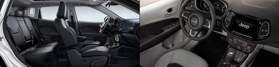 2019 Jeep Compass Interior side view & dashboard