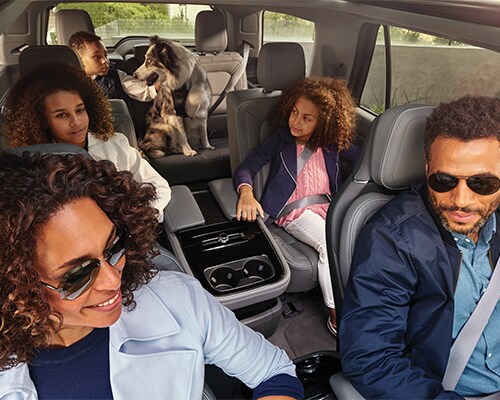 Family in a Lincoln