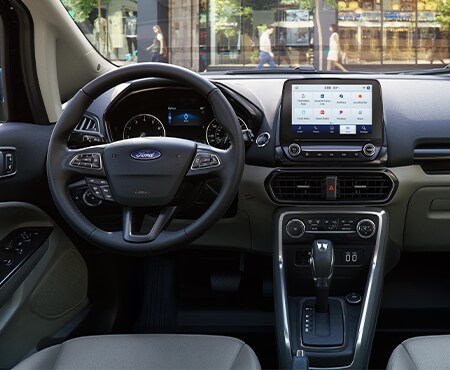 Interior dashboard of Ford EcoSport