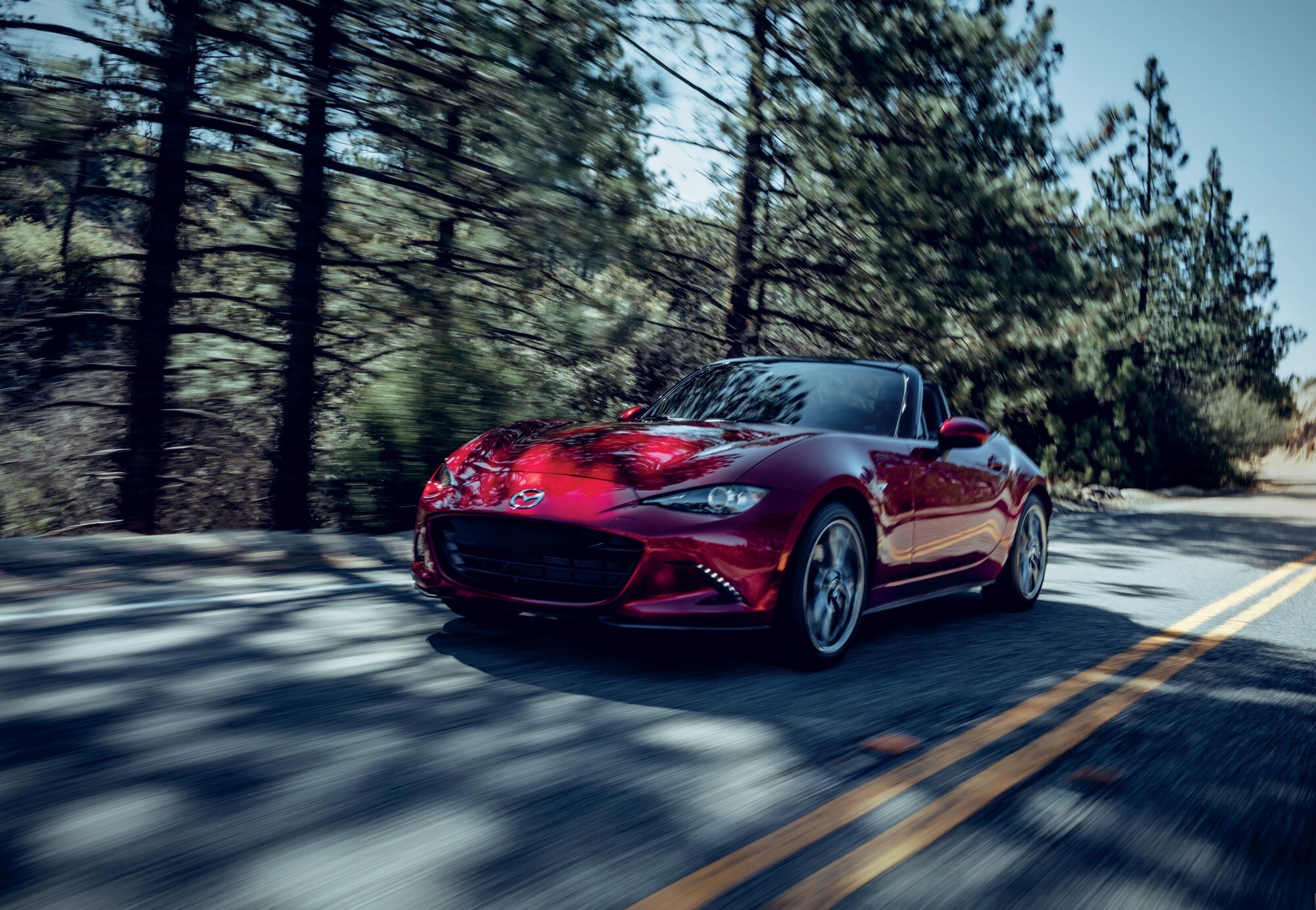 Mazda on the road