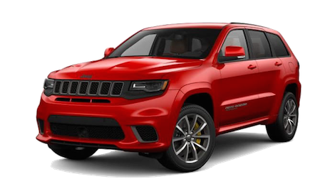 2019 Jeep Grand Cherokee Trackhawk A red 2019 Jeep Grand Cherokee Trackhawk