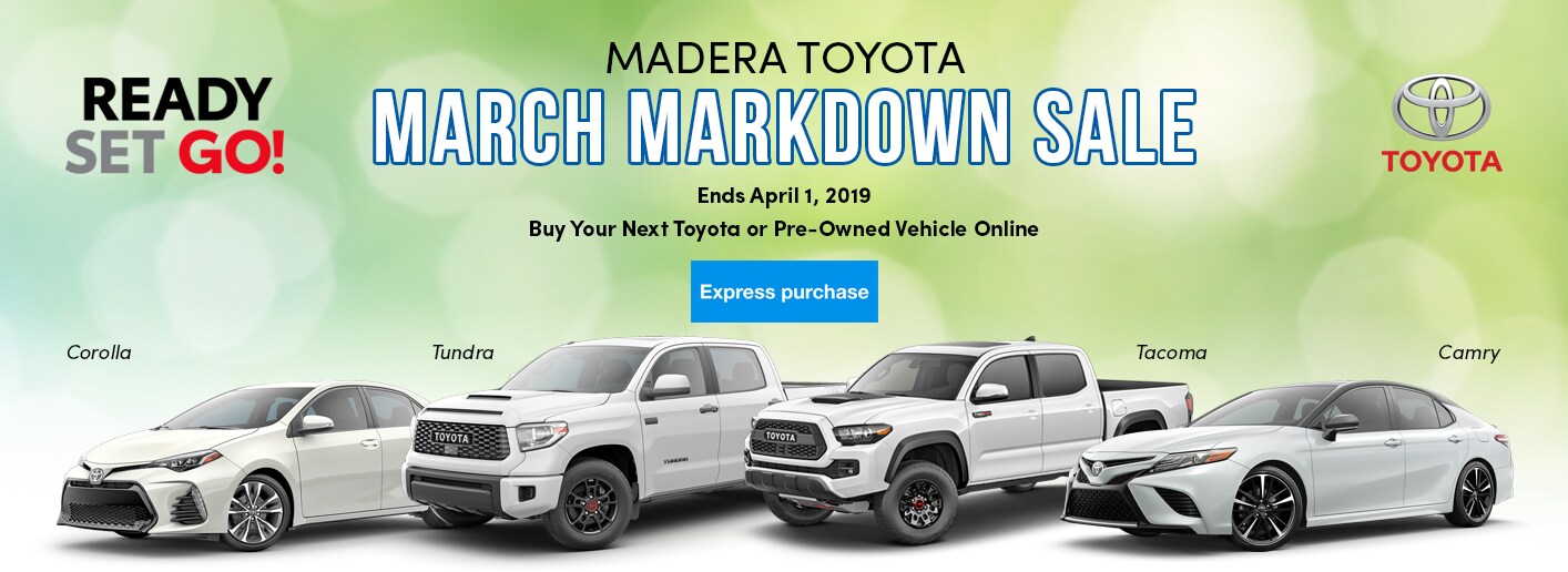 Madera Toyota March Markdown Sale