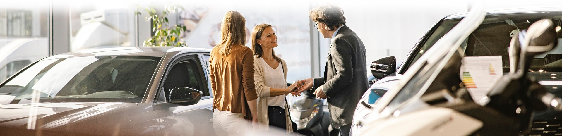 Miracle Salesperson shaking hands with customers