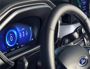 12 3-inch digital instrument cluster