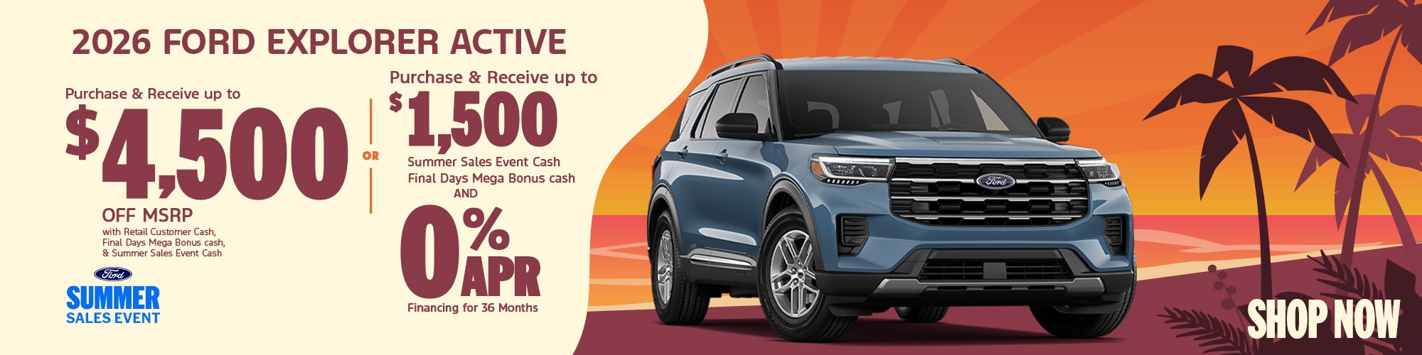 New 2026 Ford Explorer Active