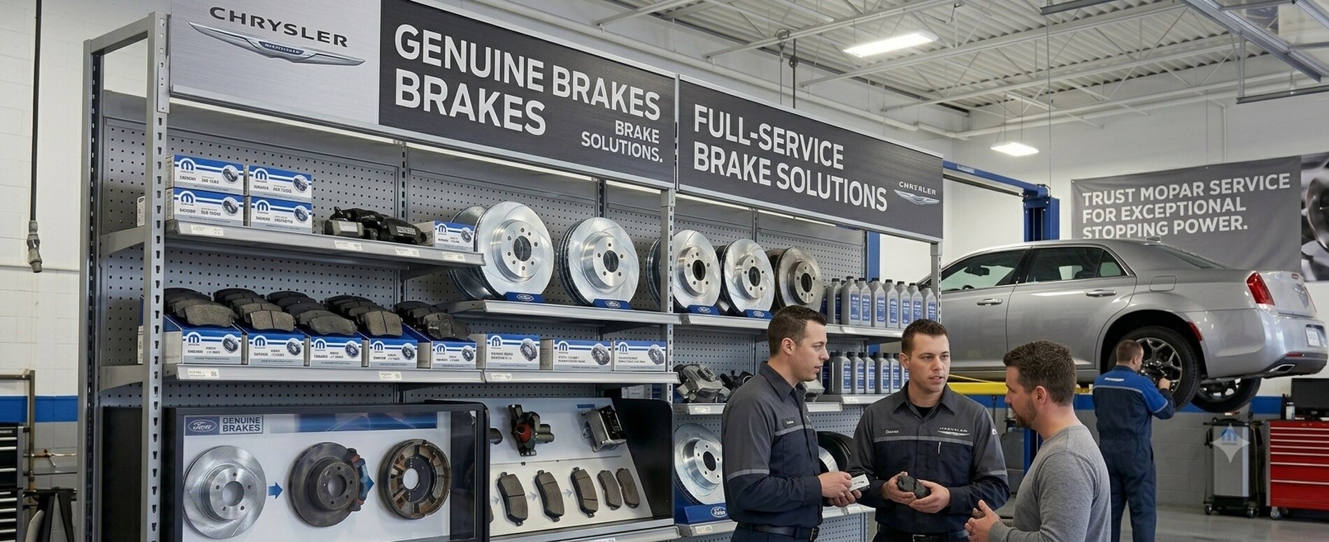 Chrysler Brake Service service at Mahon CDJR — serving Brevard, Asheville, Hendersonville, Fletcher, and Cherokee NC