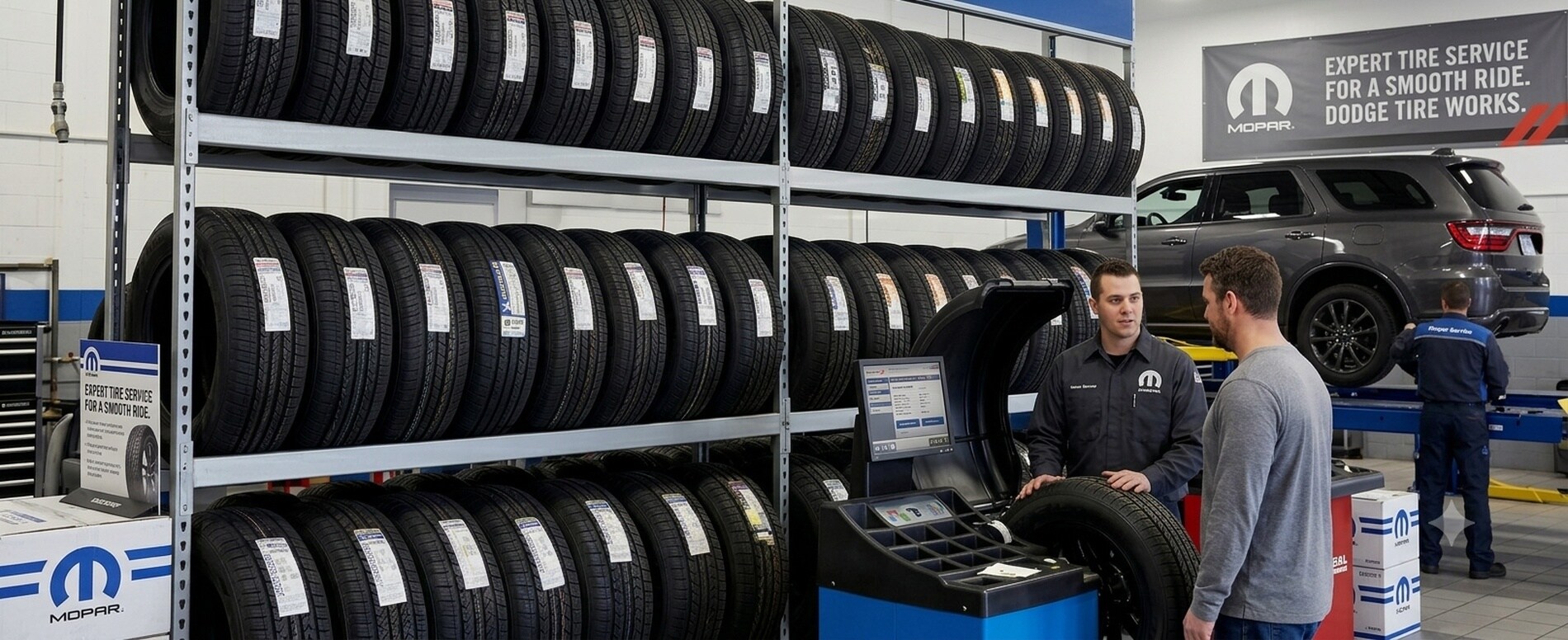 Dodge Tire Service service at Mahon CDJR — serving Brevard, Asheville, Hendersonville, Fletcher, and Cherokee NC