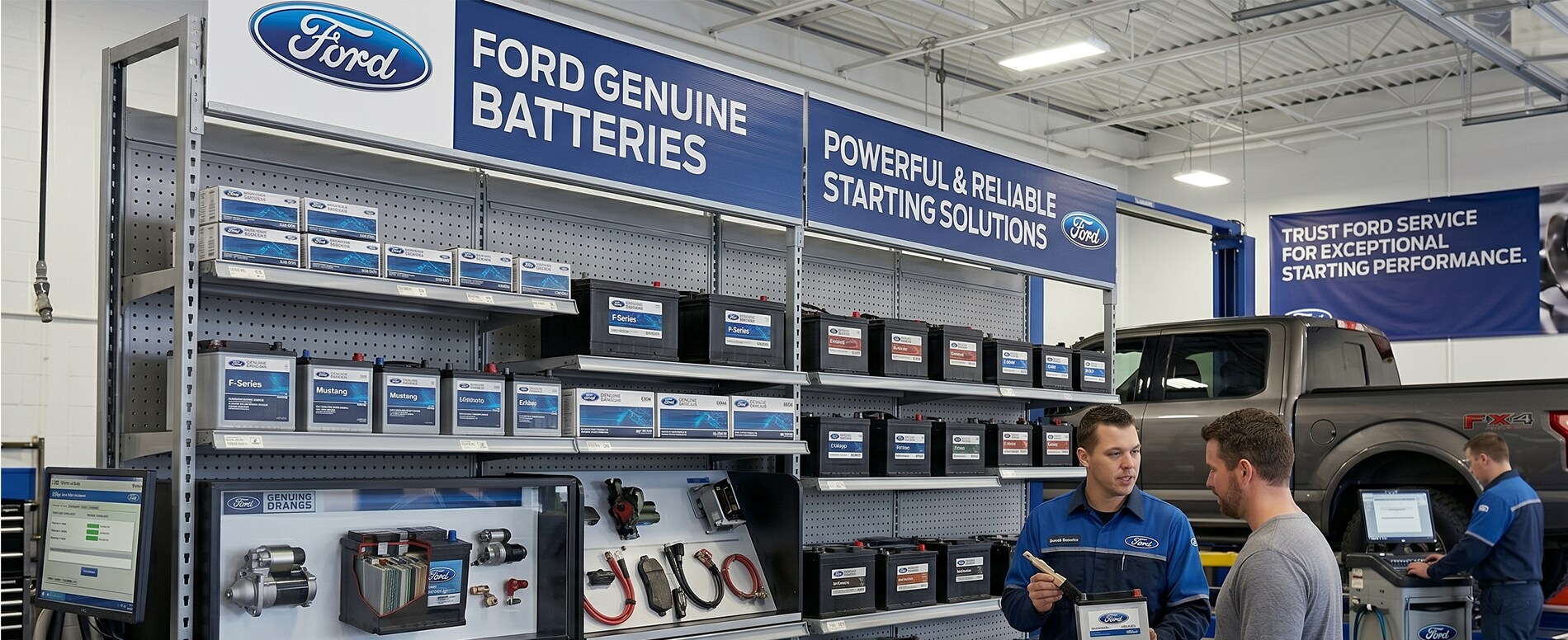 Explorer battery service at Mahon Ford in Brevard NC