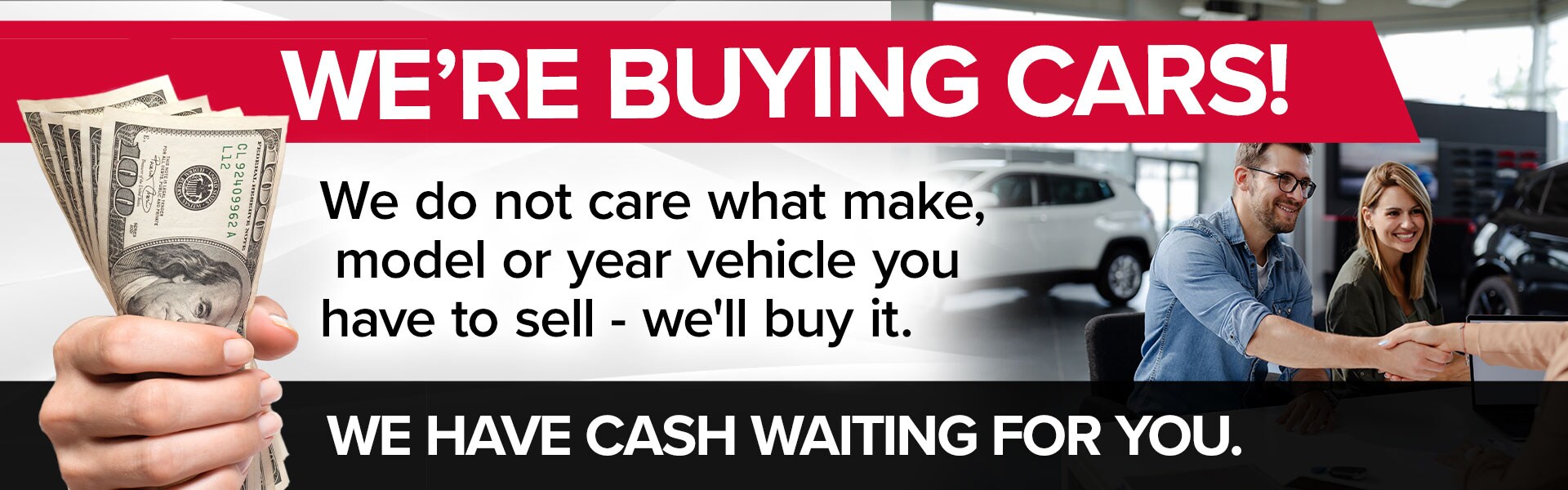 We'll Buy Your Car - Header