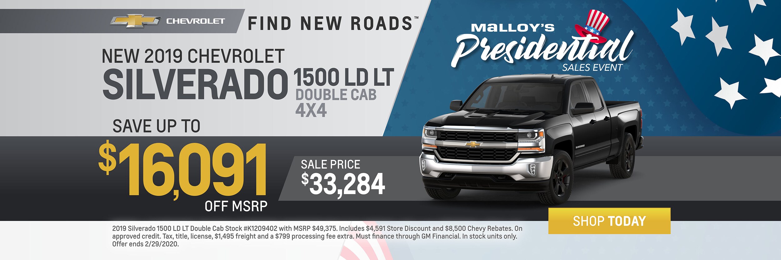 New 2019 Chevy Silverado 1500 LD LT