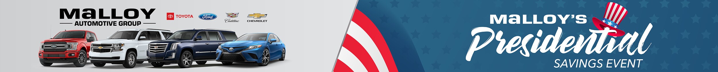 Malloy's Presidential Sales Event
