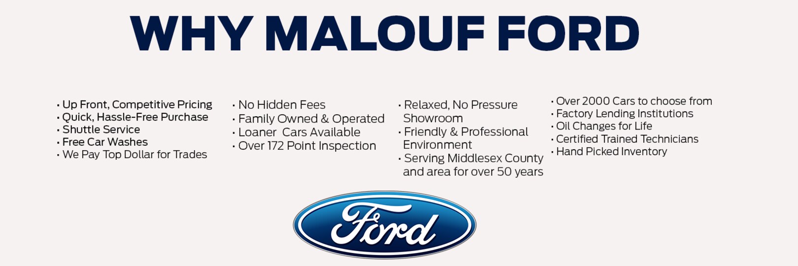 New Ford and Used Car Dealer Serving North Brunswick Malouf Ford