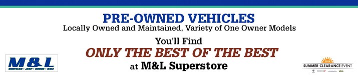 Pre-Owned Cars at M&L Superstore