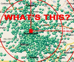 Manchester Subaru NH Customer Map