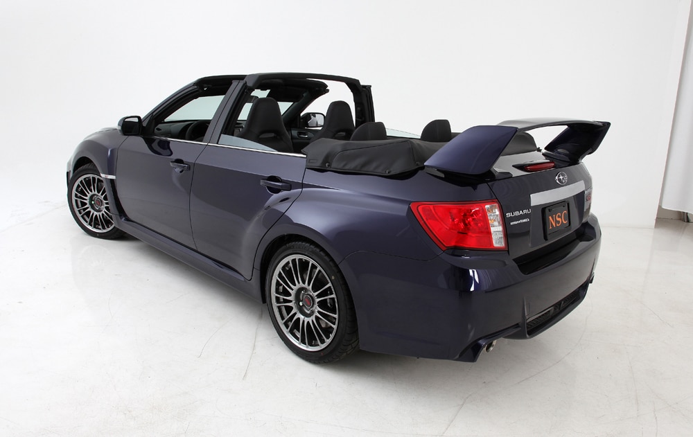 Manchester Subaru 2011 STi Convertible is a fully retractable soft 