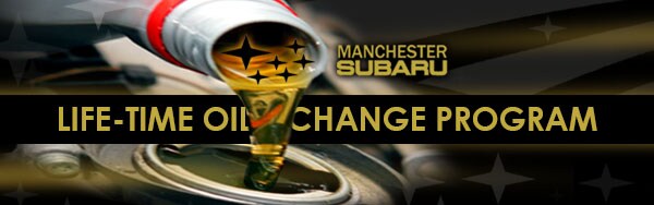INTRODUCING THE LIFETIME OIL CHANGE PROGRAM AT MANCHESTER SUBARU