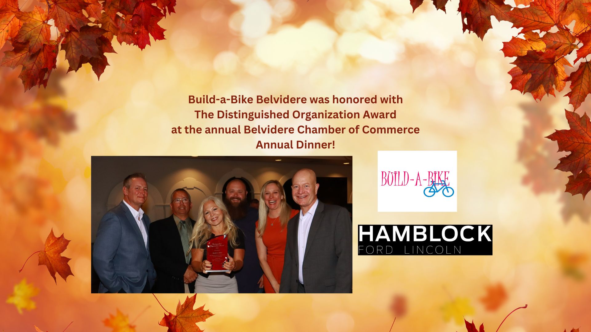 Build-a-Bike Belvidere won The Distinquished Organization Award at the Annula Belvidere hamber of Commerce Annual Dinner! (7).jpg