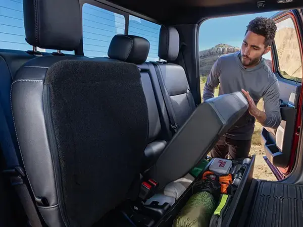2026 Ford F-150 view of back seat