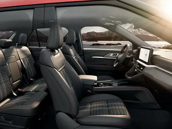 2026 Ford Explorer view of front and back seats