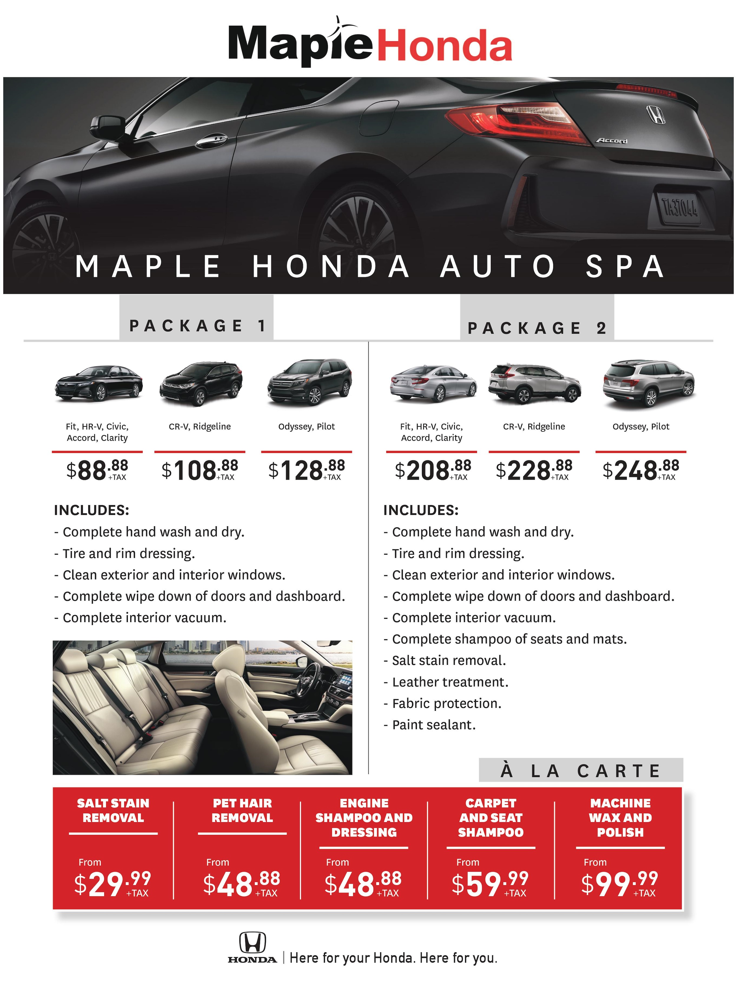 Auto SPA | Maple Honda