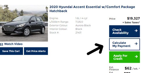 Calculate Payment - Maple Hyundai Calculating Payment