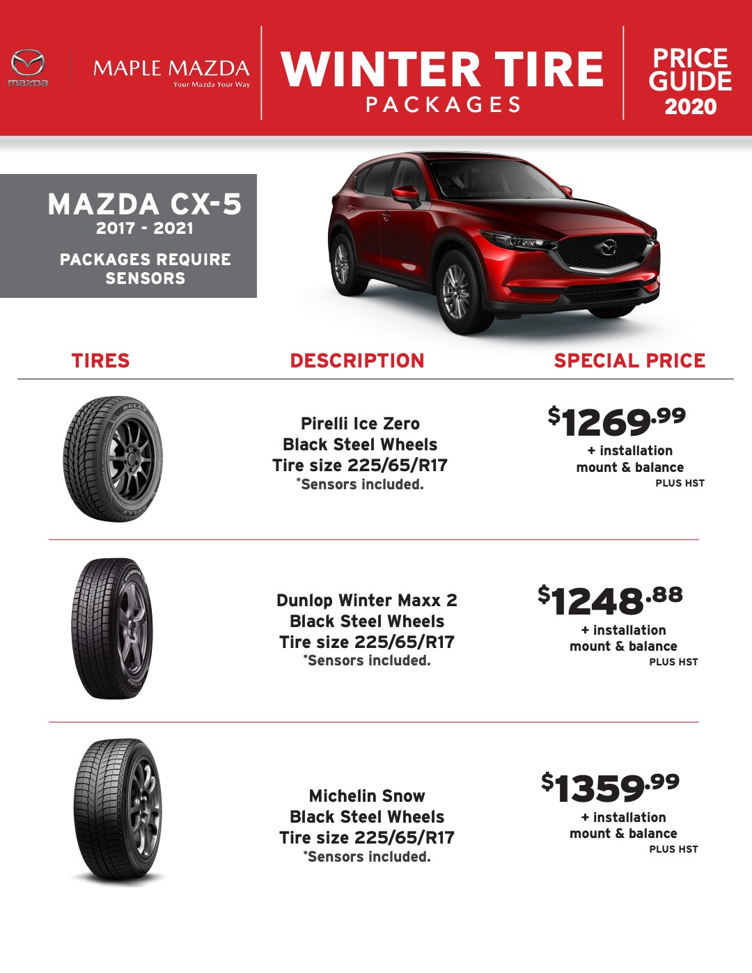 Winter Tire Packages in Maple, Ontario - MAZDA CX-30 Winter Tire Packages in Maple, Ontario - MAZDA CX-30