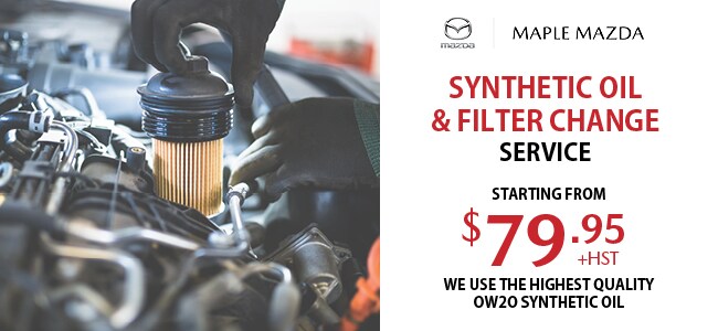 Synthetic Oil & Filter Change - Maple Mazda