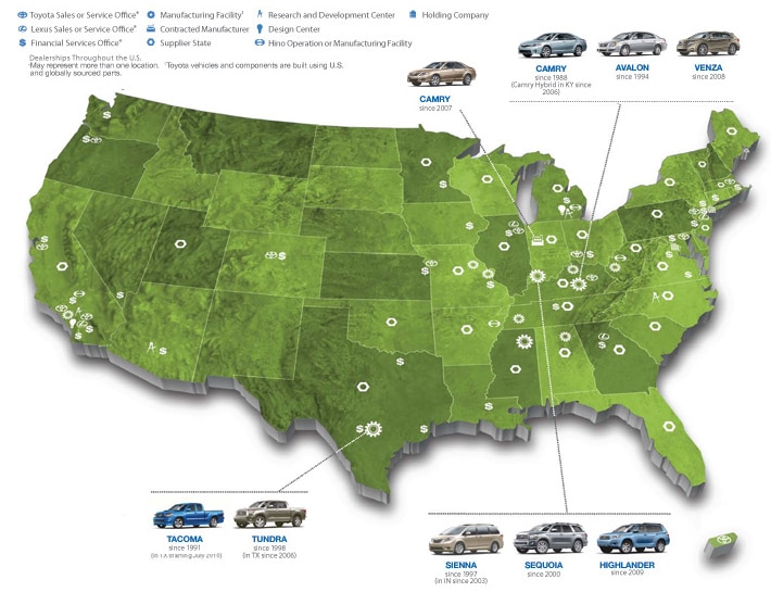 toyota north american manufacturing plants #7