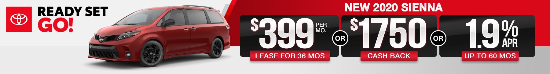 Toyota Sienna Lease and Finance Specials Toyota Sienna Specials