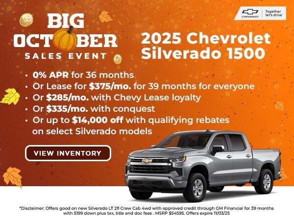2025 Chevrolet Silverado 1500 lease deal in Stow, OH