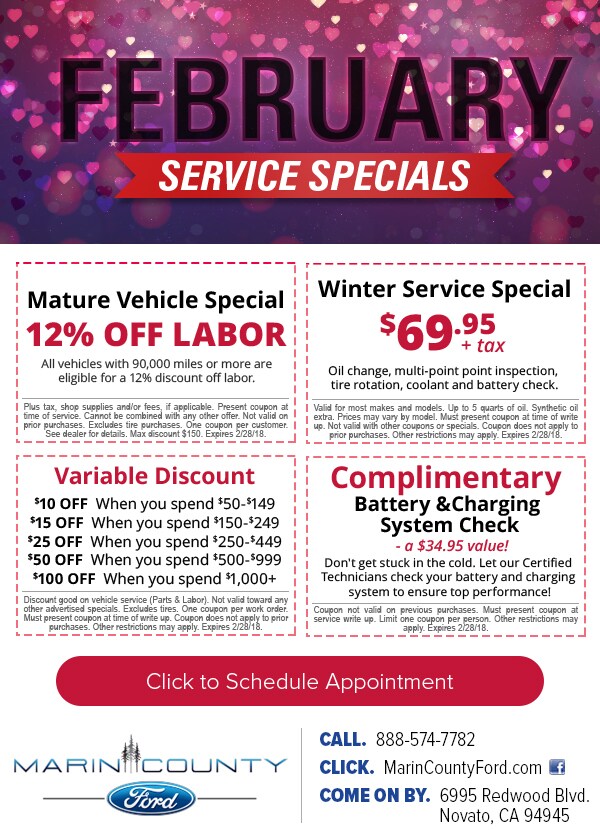 Ford service coupons