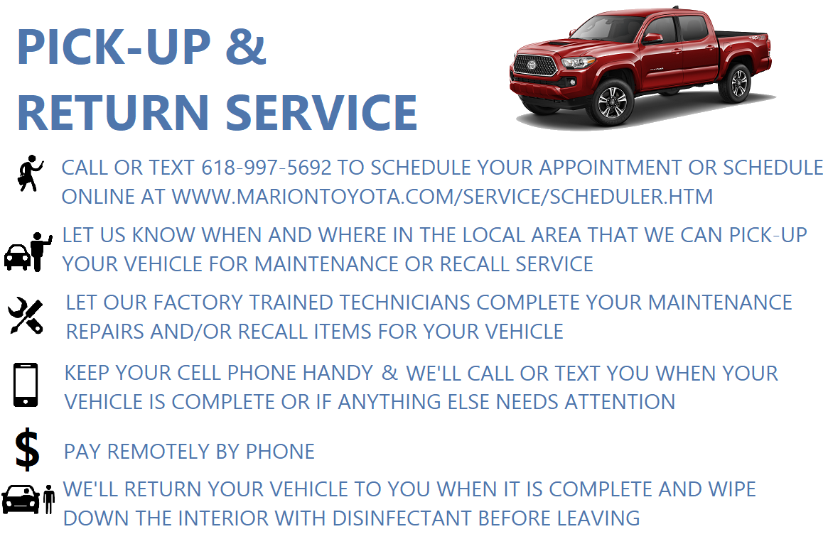 Pick up and Return Service