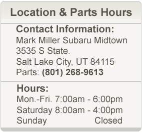 Mark Miller Subaru Midtown Parts Hours
