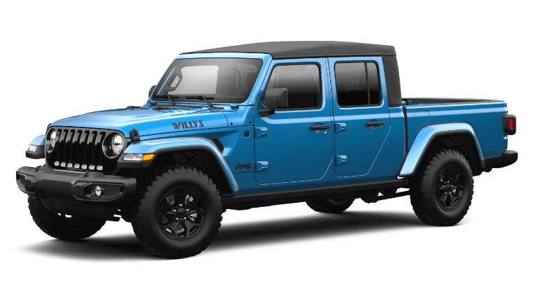 2021 Jeep Gladiator in Willy Hydro in blue exterior