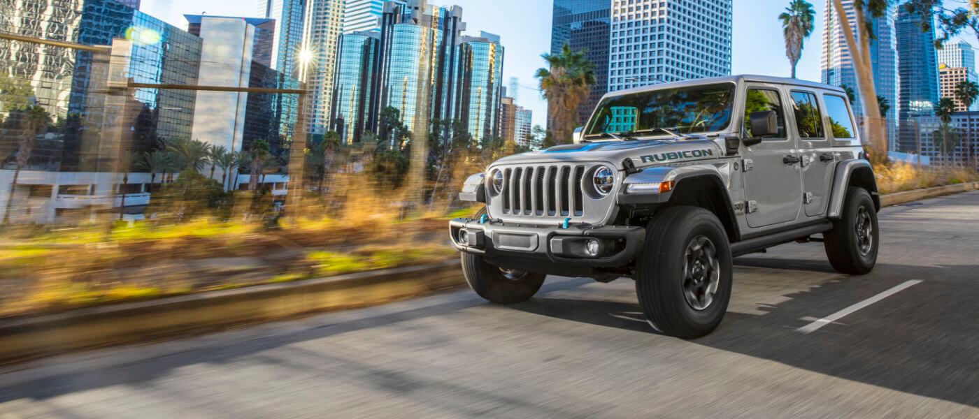 2021 Jeep Wrangler 4XE driving