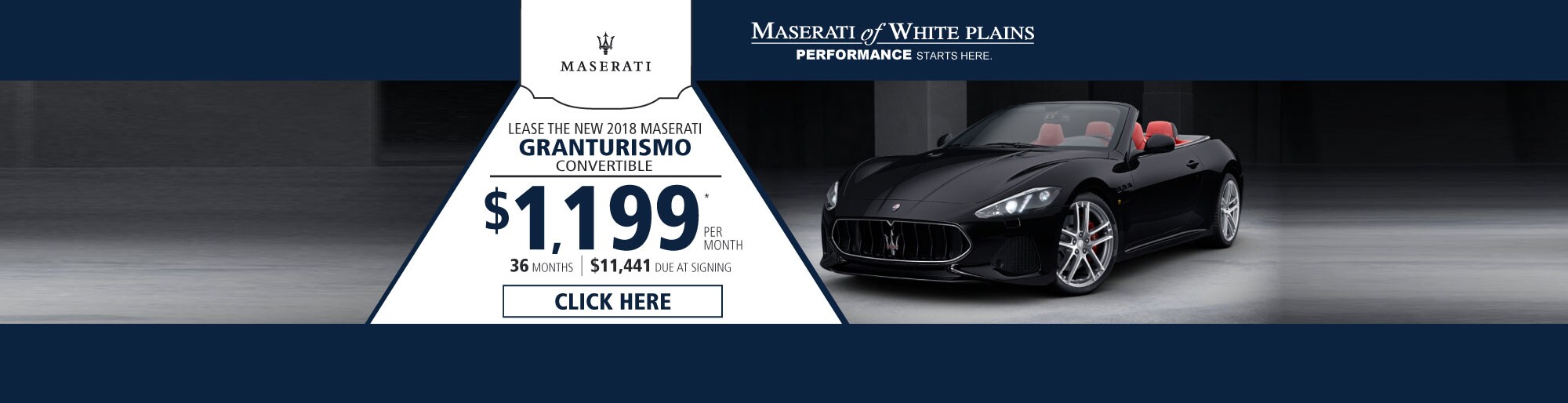 Maserati Granturismo convertible lease deal image