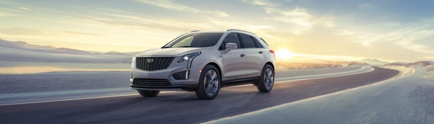Cadillac XT5 Driving on a Snowy Road New CADILLAC XT5