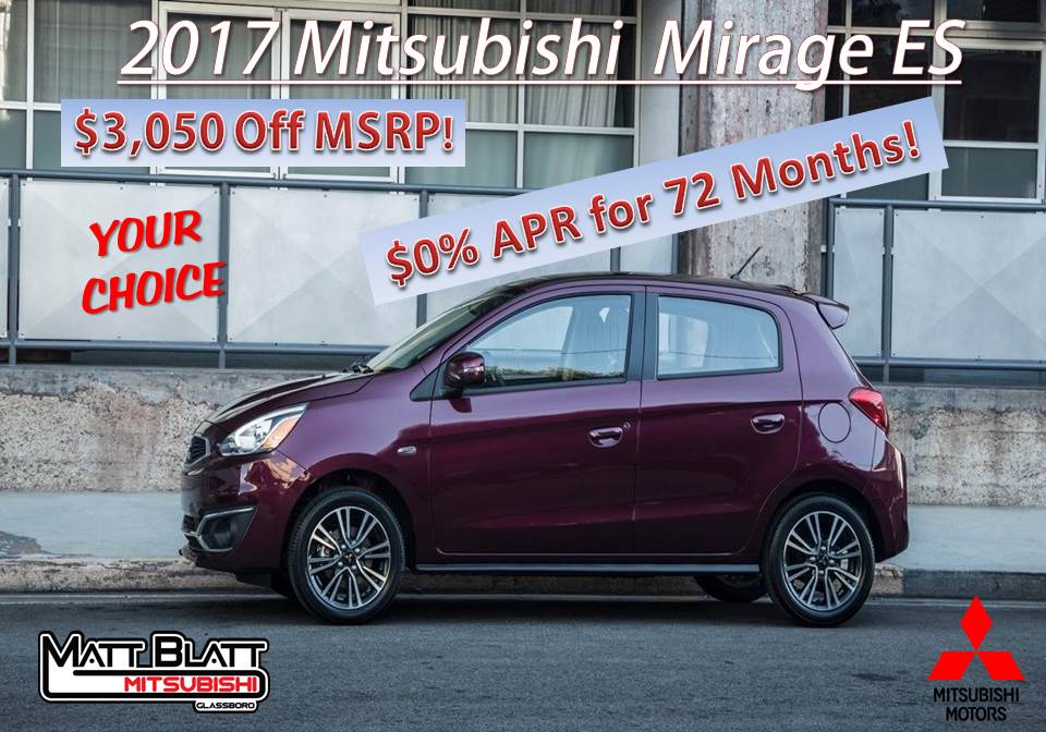 2017 Mitsubishi Mirage ES 3050 OFF MSRP July 2017v2.jpg