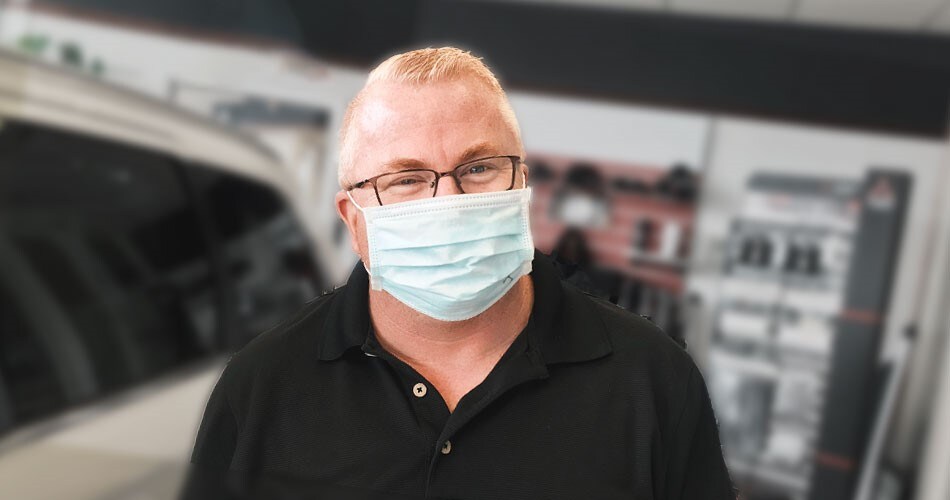 John Columbia with Mask