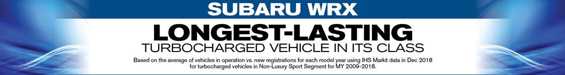 Subaru WRX Longest-Lasting Turbocharged Vehicle