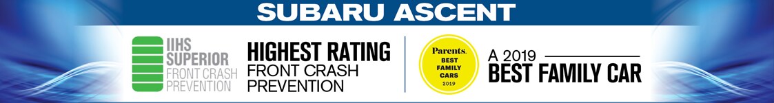Subaru Ascent Highest Rating Front Crash Prevention